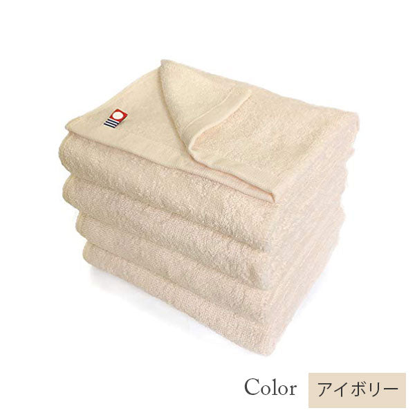 【25%割引】今治タオル フェイスタオル 4枚セット 美容系 プロ仕様|ホワイト系カラーから選べる単色|M color(エムカラー)日本製