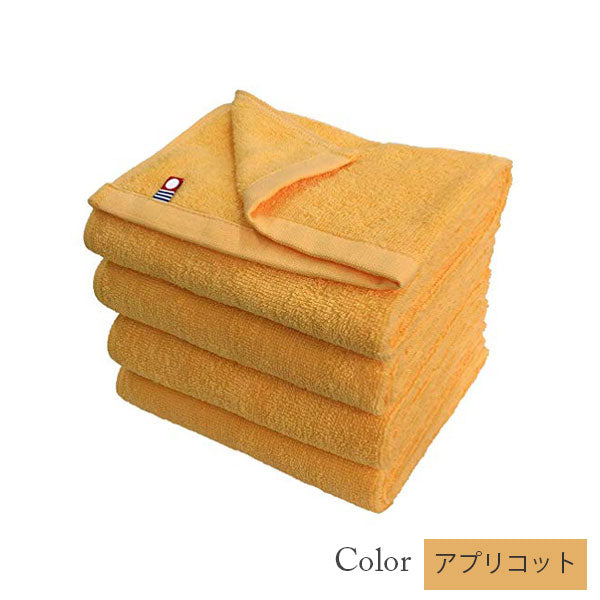 【25%割引】今治タオル フェイスタオル 4枚セット 美容系 プロ仕様|イエロー系カラーから選べる単色|M color(エムカラー)日本製