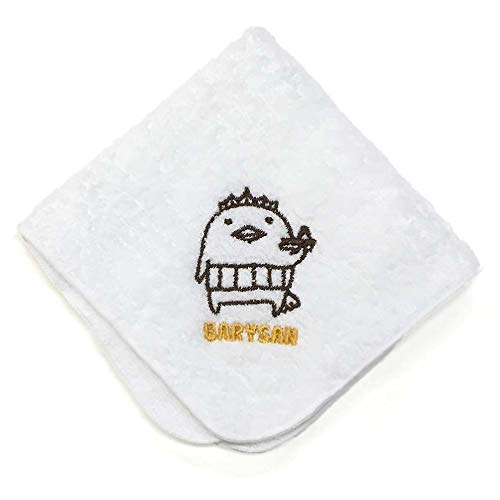 【今治タオル】刺繍入りハンカチ『バリィさん×村上タオルコラボ』(全10色)日本製・コットン100%
