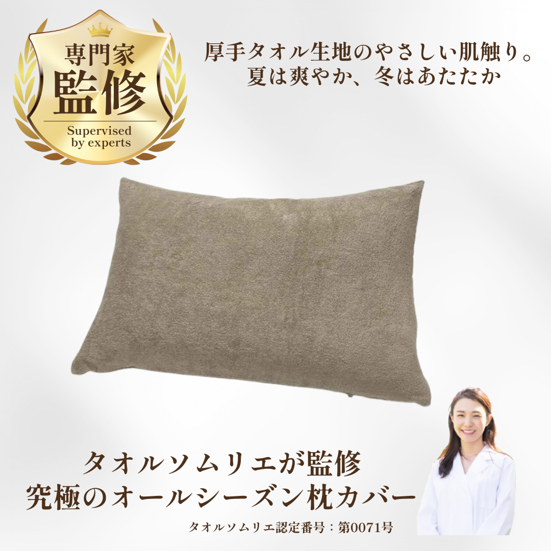 【今治タオル認定】化粧箱入りギフトセット ピローケース（枕カバー）2枚入 オールシーズン対応  美容系 サロン仕様（全4バリエーション）日本製・コットン100％